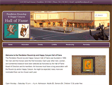 Tablet Screenshot of pendletonhalloffame.com